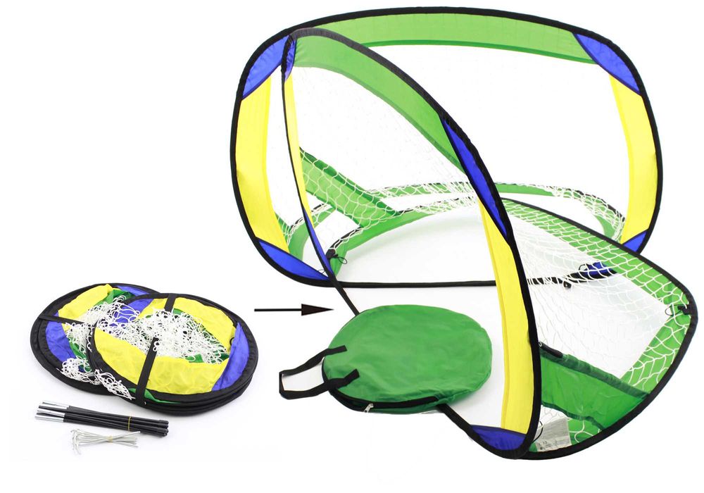 Samorozkładające bramki piłkarskie POP-UP 2 sztuki bramka 120 cm hokej