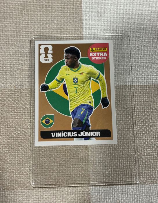 Cromo Legend Mundial 2026 - Vinícius Júnior Dourada