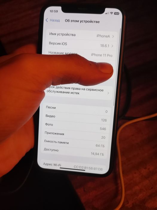 iPhone 11 pro 64gb space gray neverlock