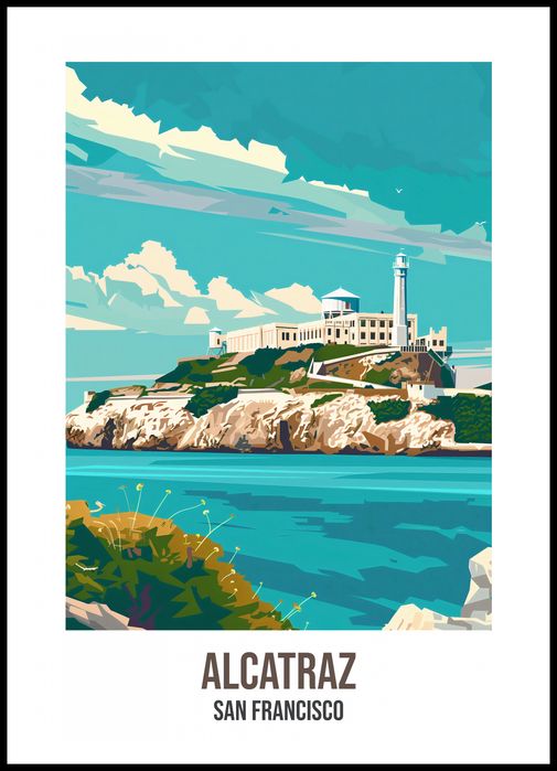 Plakat 70x100cm Alcatraz
