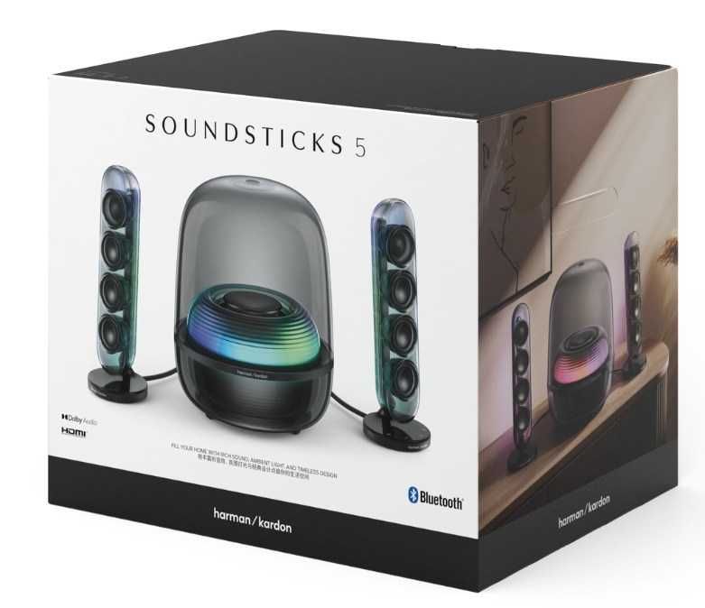 Głośnik bezprzewodowy Harman Kardon Soundsticks 5 Black Nowy Gwarancja
