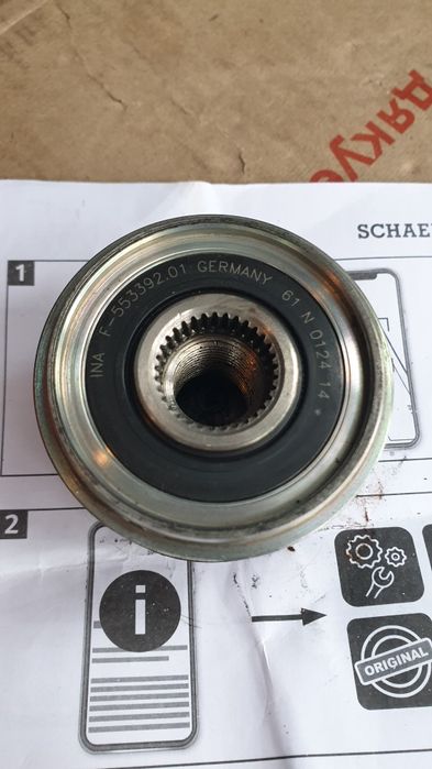 INA 553392.01 шків генератора інерційний (муфта обгінна)