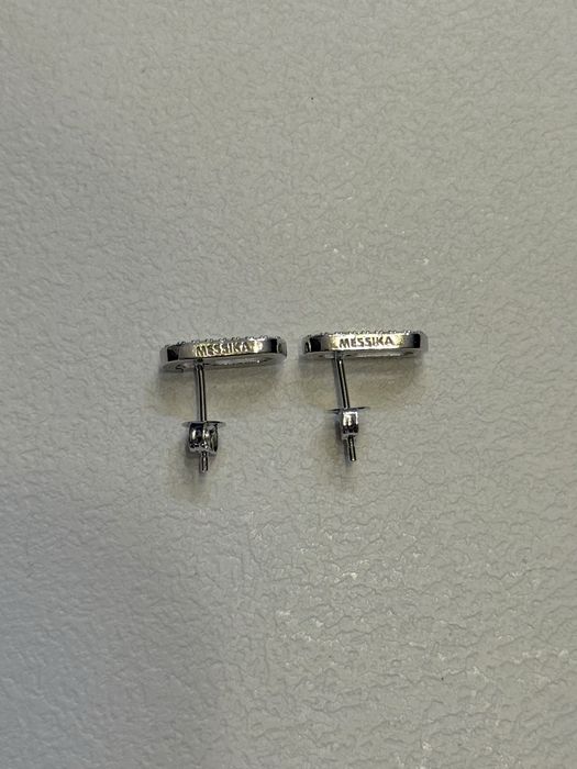 Срібні сережки в стилі Messika серебрянные сережки серьги