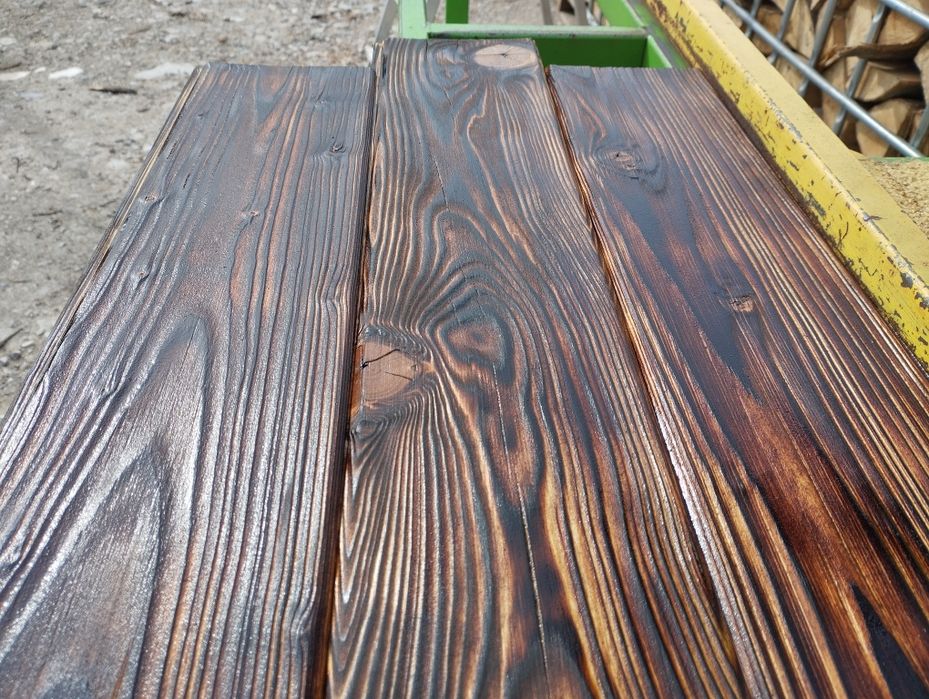 Podbitka deski elewacyjne postarzane szczotkowane jak stare producent