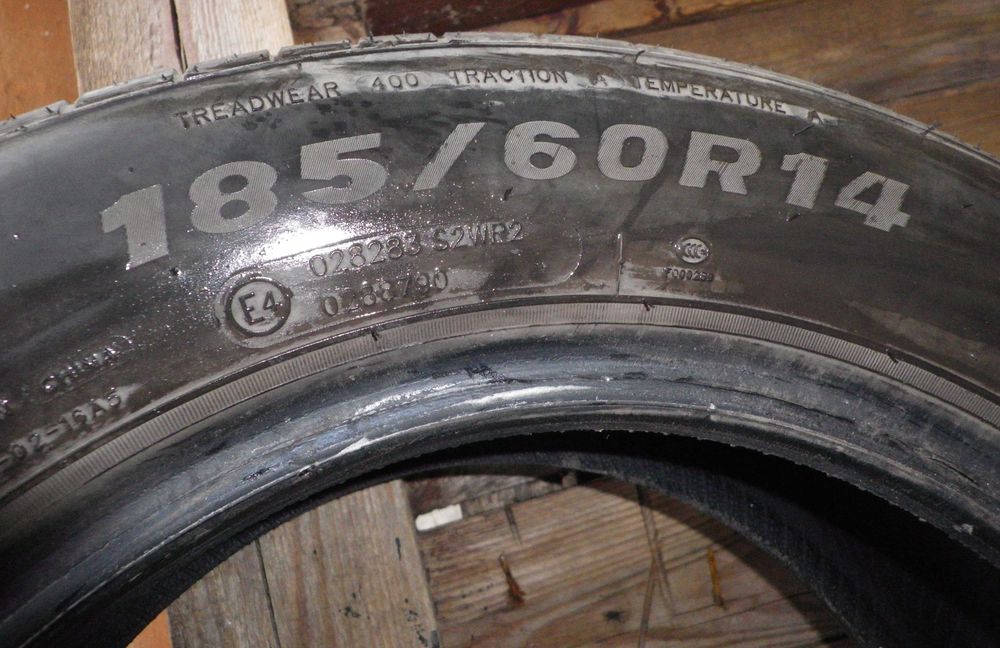 4 Opony letnie : 2x 185/60/R14,2x 185/60/R15