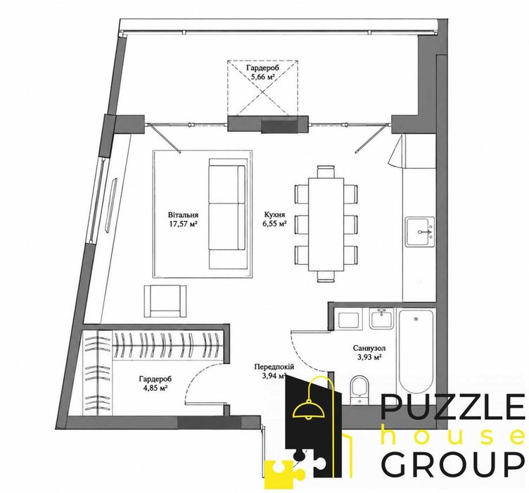 Продаж 1к квартири з балконом ЖК Park Lake City 1.5 Vita