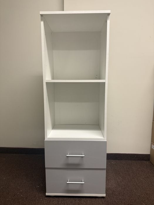 Szafka biała niska regał na ksiazki zabawki