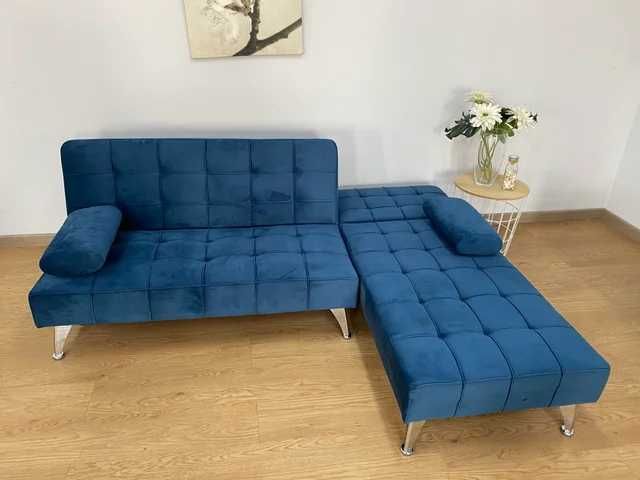 Sofá azul novo - envio gratis