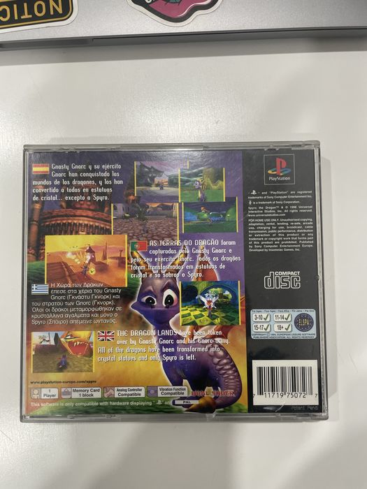 Spyro the Dragon PS1 (PAL) - Completo (CIB) | Clássico Retro PlayStation 1