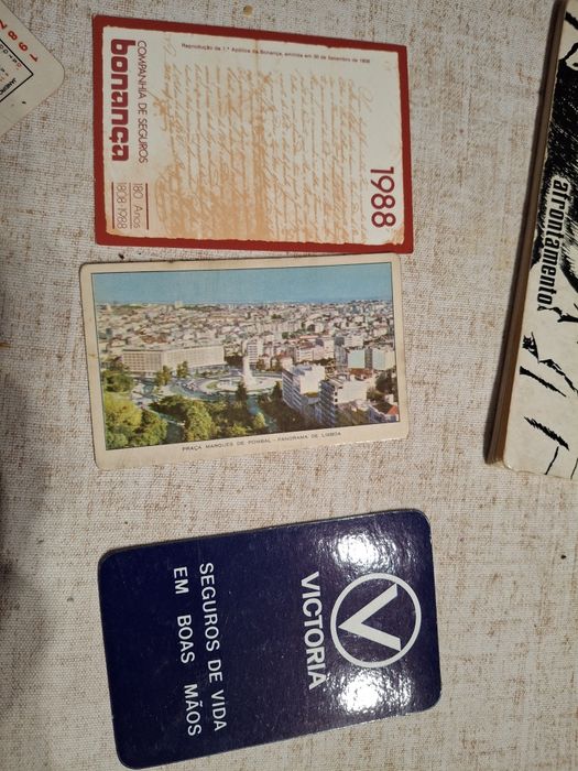 calendarios  antigos seguros anos 60 e outros