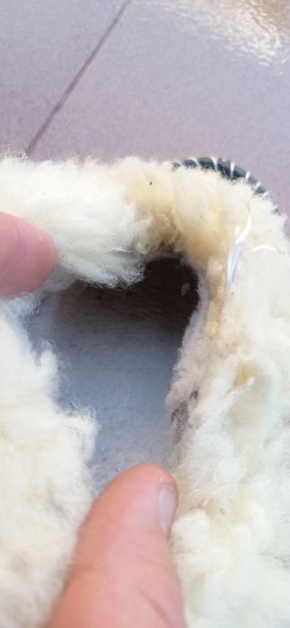 тапочки шкіряні на цегейці, теплі