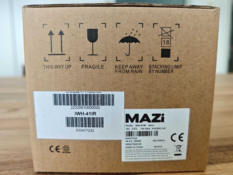 Câmara de Segurança IP MAZi IWH-41IR PoE (Como Nova / Duas Unidades)