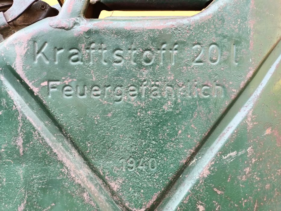 Stary kanister wojskowy 20l, 1940r Wehrmacht