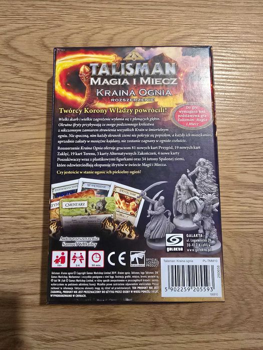 Gra planszowa Talisman: Magia i Miecz Kraina Ognia (Jak nowa)
