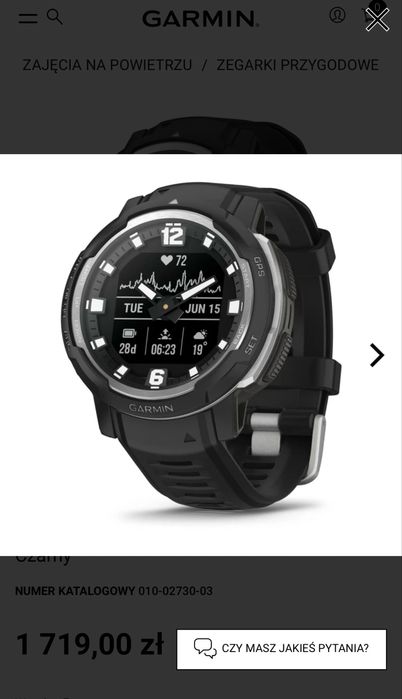 Garmin Instinct Crossover Smartwatch