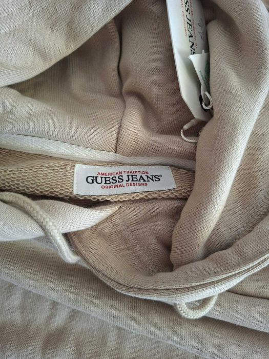 Hoodie / Sweatshirt Guess Jeans Bege - Tamanho XL (Novo com etiqueta)