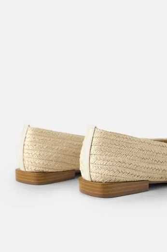 ZARA, plecione mokasyny/baleriny 37/24cm