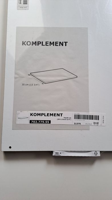 Prateleira Komplement da Ikea