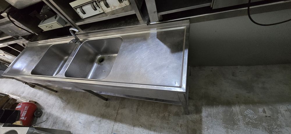 Lavatório inox 2 pias