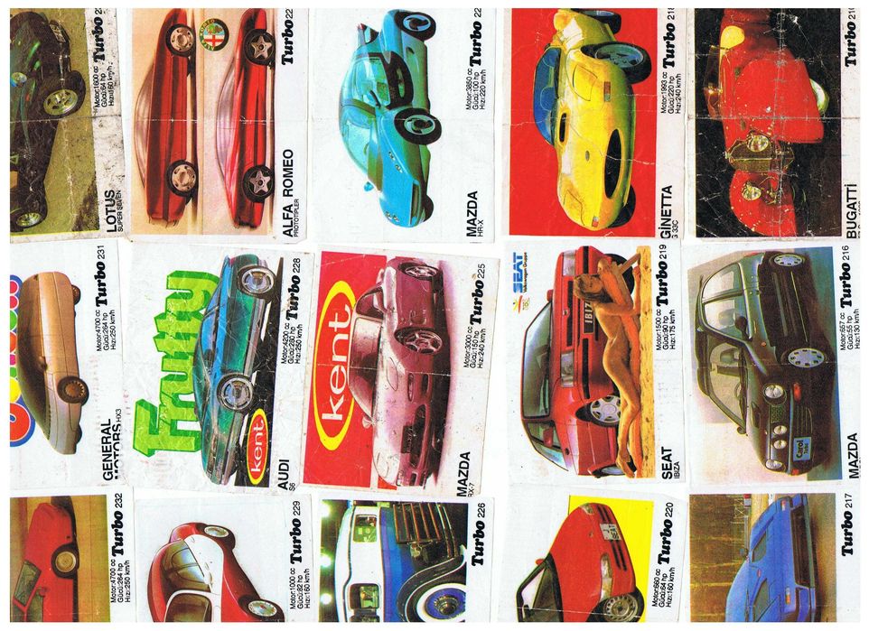 Вкладыши от жвачек