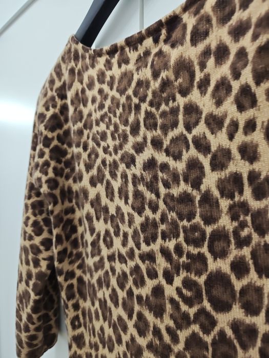 Sweter Neiman Marcus Cashmere, XS/S panterka