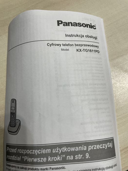 Panasonic model KX-TG1611PD telefon stacjonarny