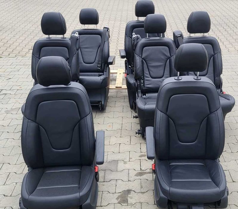Комплект вживаних шкіряних сидінь сидіння салон Mercedes V-класу W447 Віто Віано Vito w447