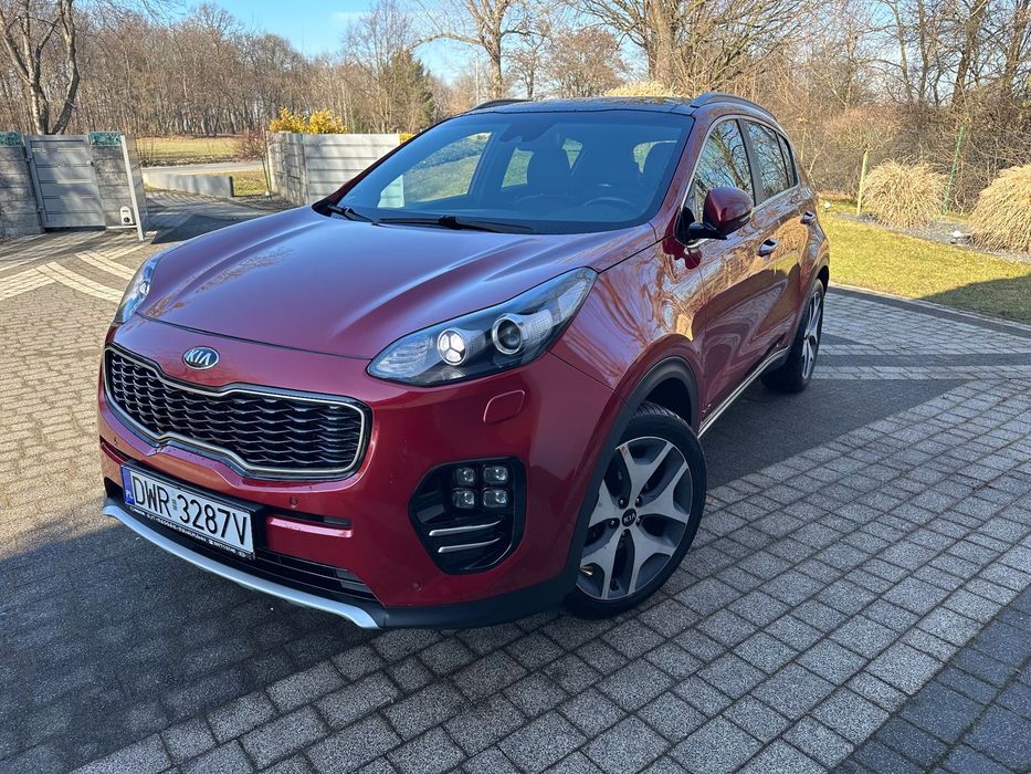 Kia Sportage 1.6t 177km GT-Line bezwyp4wd ledy panorama skóra kamera navi bdb stan