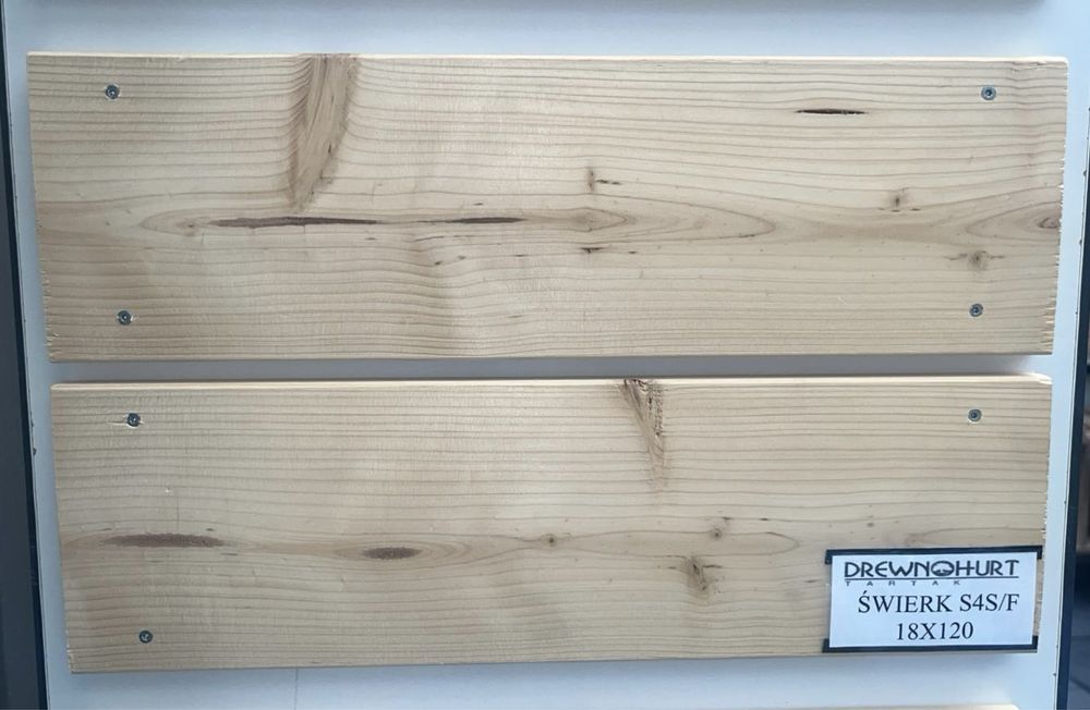 Deska czterostronnie strugana Świerk Skandynawski 18x120 dł. 5,1 m