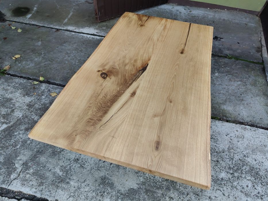 Blat dębowy 140x76 Live edge na stół biurko ławę
