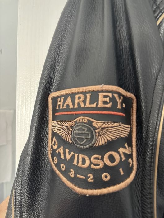 Blusão Harley Davidson 110th Anniversary – Couro Genuíno -Tamanho M