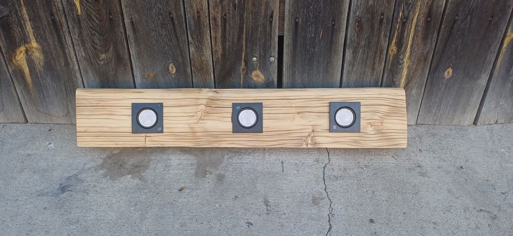 Lampy altanowe drewniane LED wiszące na linach retro/vintage/oldschool