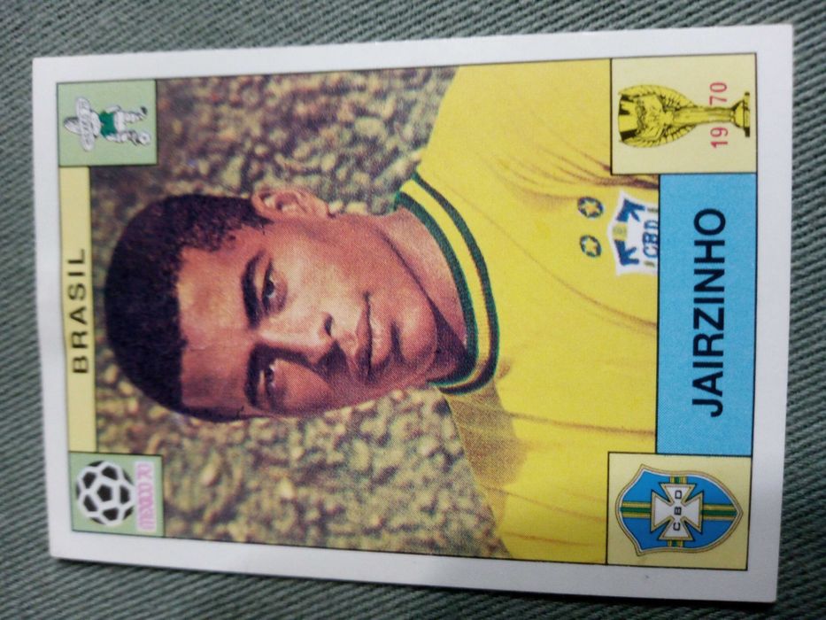 Cromo Panini World Cup Story de Jairzinho no Mundial 70