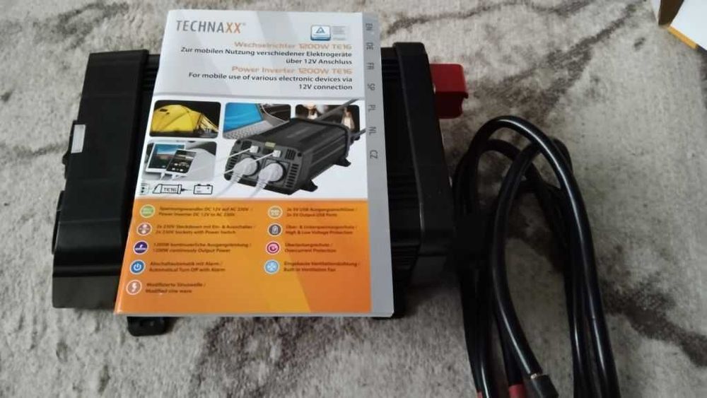Инвертор Technaxx 1200W TE16 Модифікована синусоїда