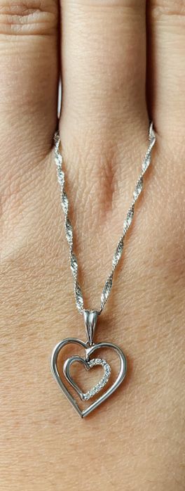 Apart serduszko z łańcuszkiem