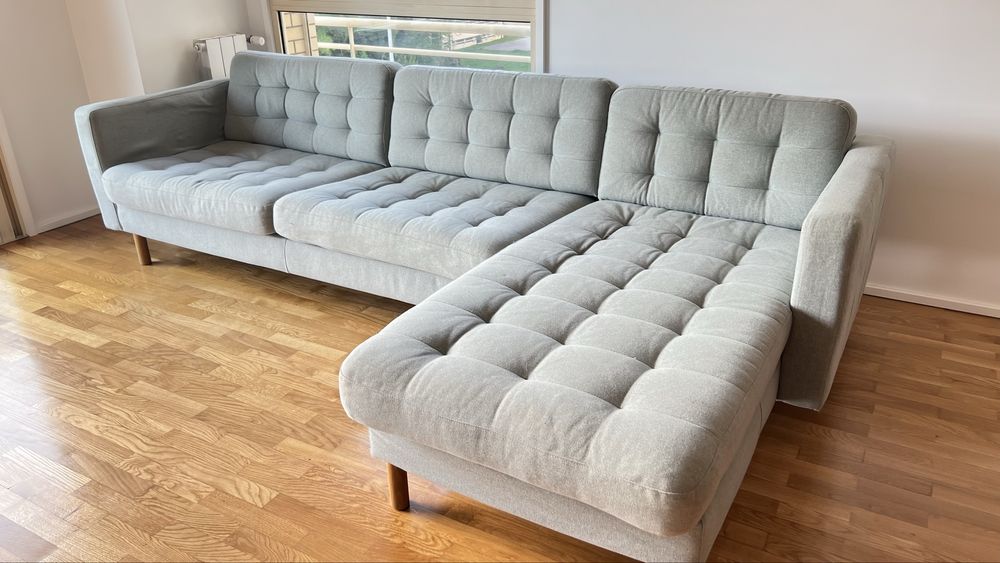 Sofa com chaise 4 lugares