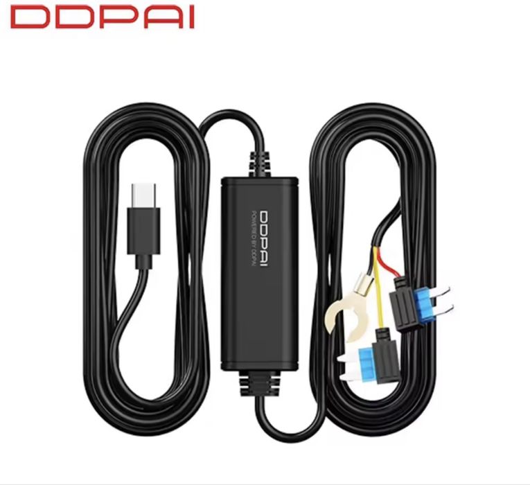 DDPAI Z50 Pro 4K + kamera tylna + Hardwire Kit (tryb parkingowy).