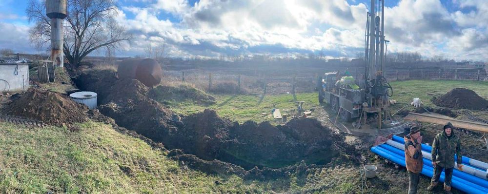 Буріння свердловин на воду Каліновка, Даніловка, Кожухівка +монтаж