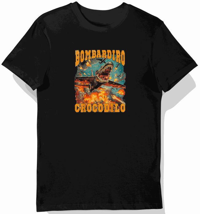 Koszulka dziecięca czarna – Italian Brainrot – Brainrot prezent 104