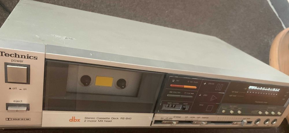 Magnetofony Technics RS-B355 + Technics RS-B40  2-głowicowe  Lata 80