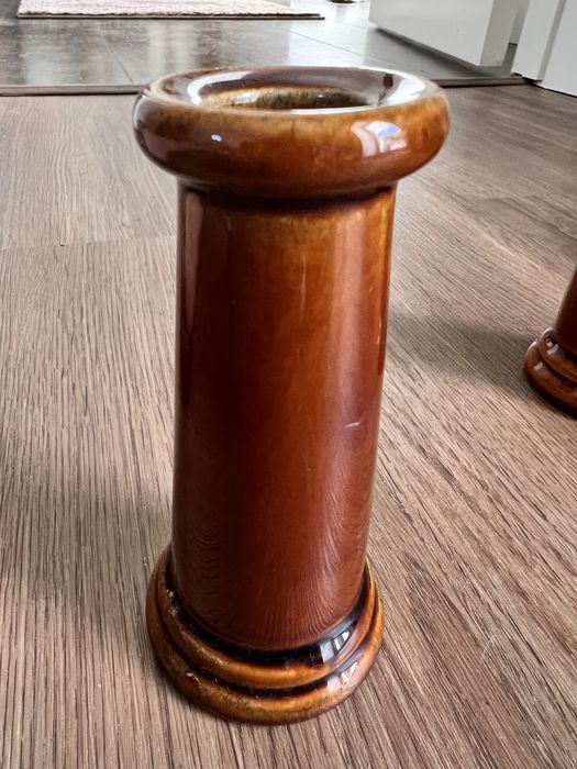 2 X Castiçais cerâmica.