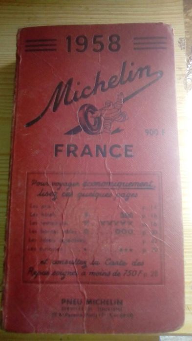 Livro michelin 1958