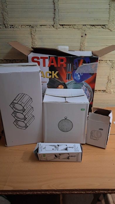 Conjuntos iluminação para discoteca e bola a facetas