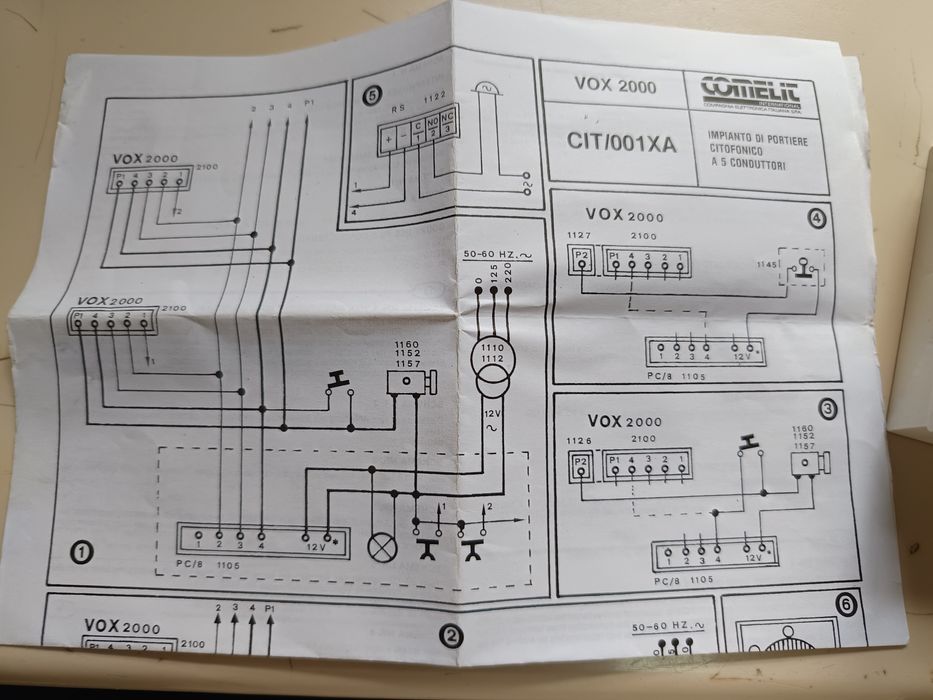 Audio de porteiro comelit