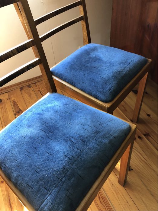 Dwa Krzesła tapicerowane PRL oryginał