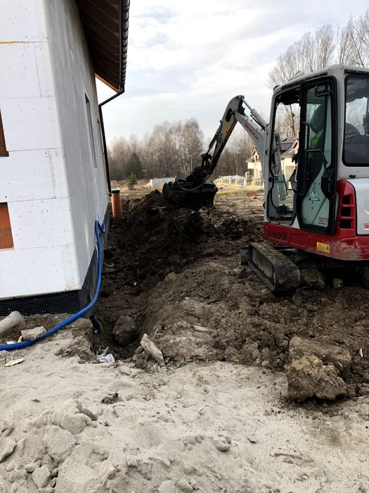 Usługa wynajem mini koparki z operatorem