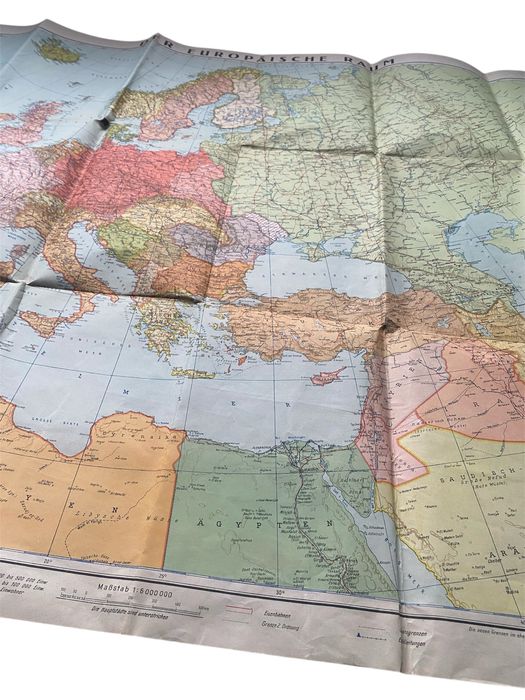 Podręczna plecakowa mapa  Wehrmacht Europa 1944