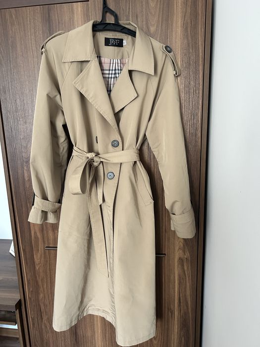 Тренч-пальто на підкладці,  кольору мокко