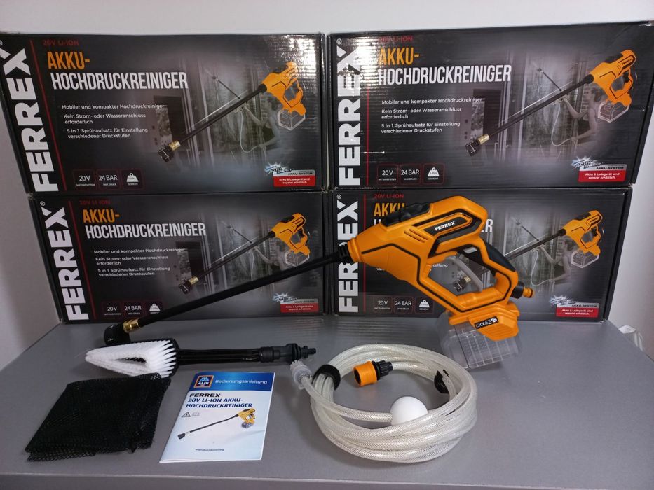 Акумуляторна мийка ferrex 20v мийка мойка