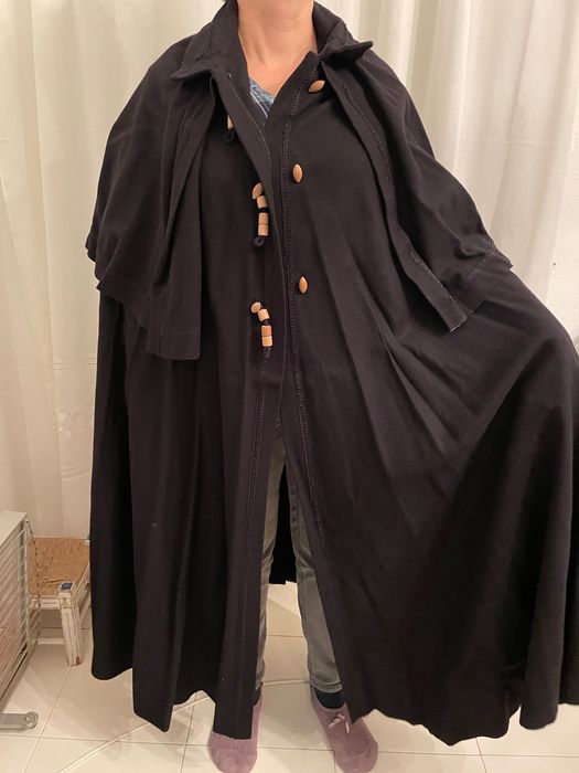 Capa preto fazenda unissexo quente para inverno